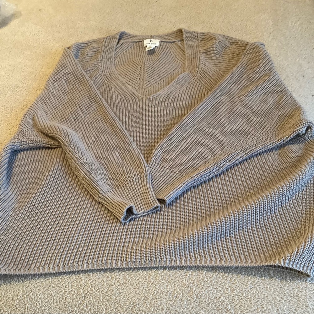 B NEW YORK Recycled Dolman Sweater in Beige